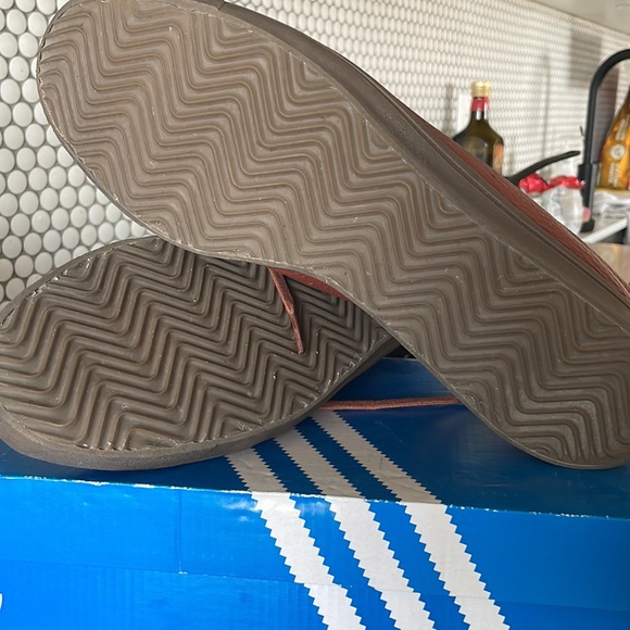 Men's Adidas Leather Lacombe - Red Wood / Gum / Night Brown - 11M - Picture 7 of 7